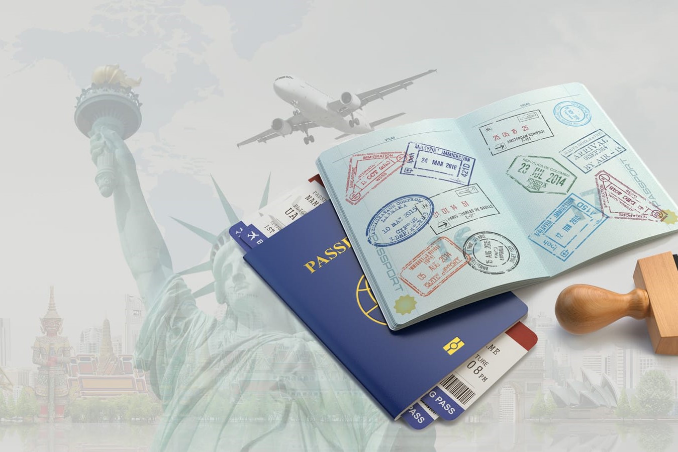Passport and visa documents
